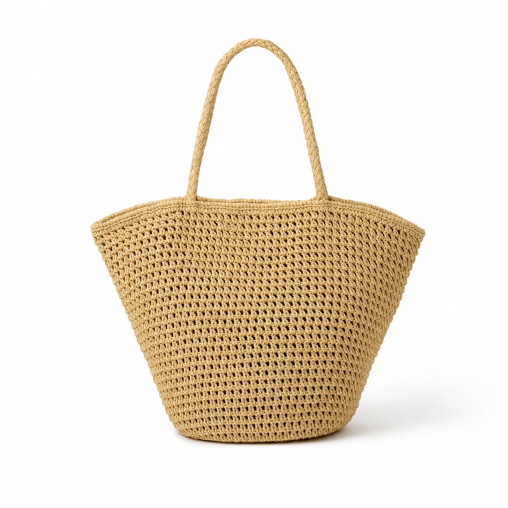 Woven Raffia Beach Tote